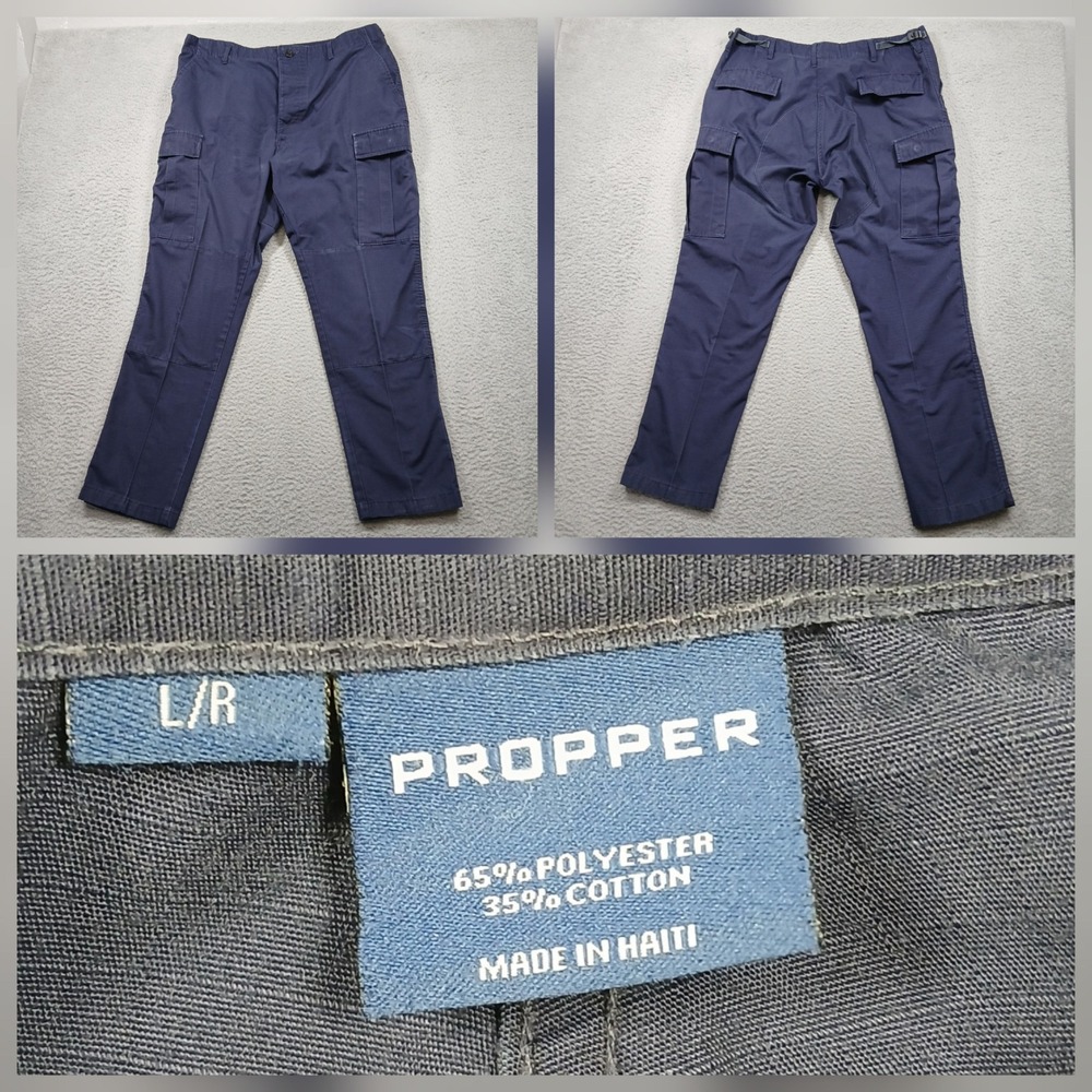 Propper Cargo Pants Men's L Regular Navy Tactical Utility‎ Ripstop